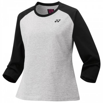 Yonex Ladies T-Shirt Long Sleeve 16580 Gray / Black